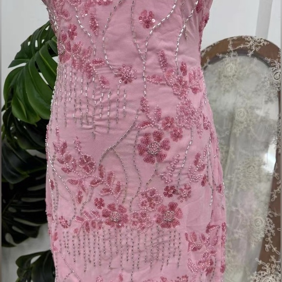 NWT Pepper Mayo Peppermayo Vietta Pink Sequin Cami Mini Dress size 10 - Picture 4 of 7